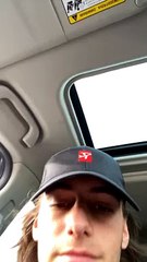 Donation Bin Swallows Dude