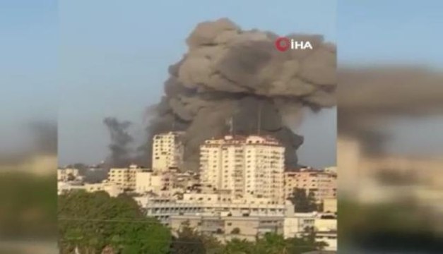 - İsrail, Gazze'de çok katlı bir binayı daha vurdu