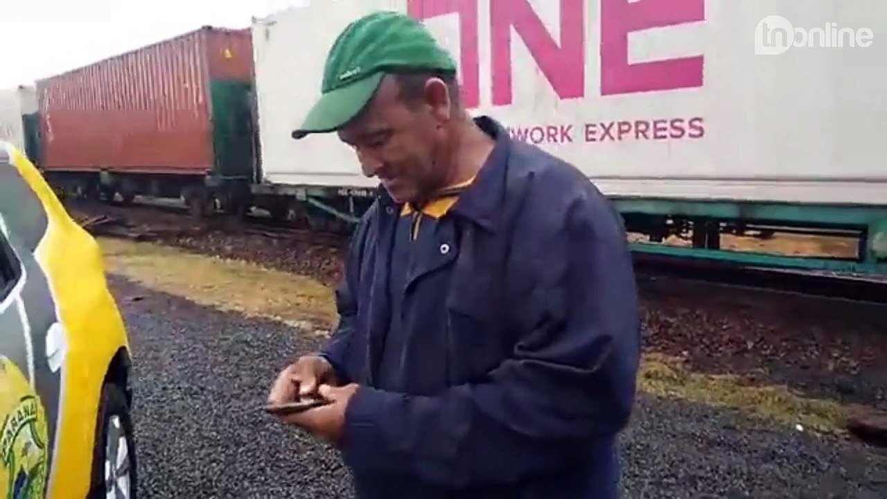 Assista à entrevista com o motorista do caminhão atingido pelo trem em Arapongas