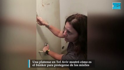 Una platense en Tel Aviv mostró cómo es el búnker para protegerse de los misiles