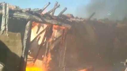 Son dakika haber! KAHRAMANMARAŞ - Yangın çıkan ev kullanılamaz hale geldi