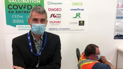 Jean-François Gagnon, directeur de la clinique de vaccination en entreprise de Valleyfield