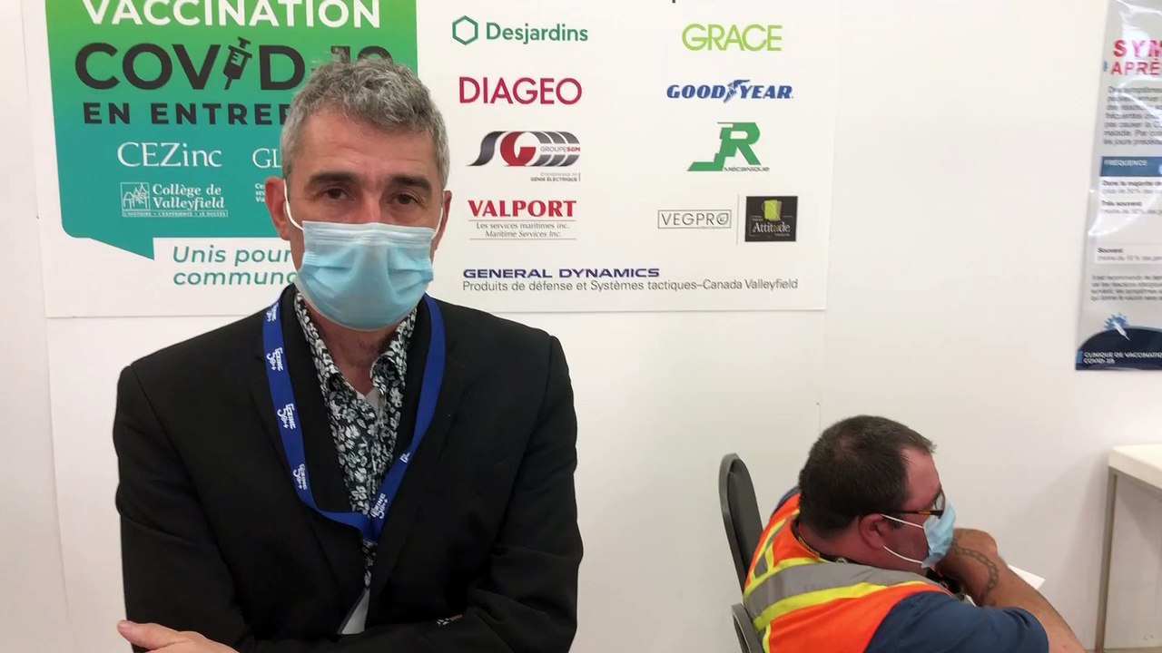 Jean-François Gagnon, directeur de la clinique de vaccination en entreprise de Valleyfield
