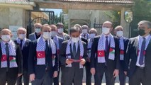 Türkiye Kamu-Sen Genel Başkanı Kahveci, Filistin'in Ankara Büyükelçisi Fayed Mustafa'yı ziyaret etti