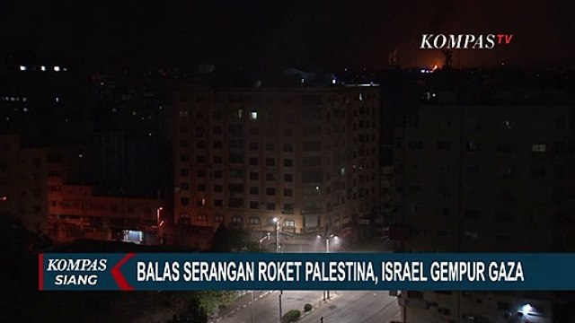 Israel Gempur Gaza untuk Balas Serangan Roket Palestina