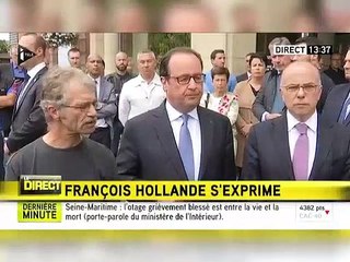 "Nous devons être ensemble" - François Hollande s'exprime après l'attaque de Saint-Etienne-du-Rouvray