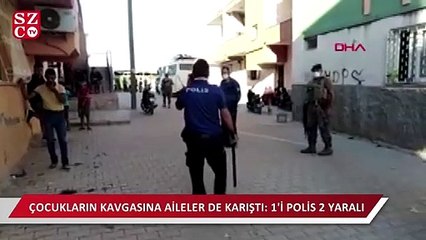 Çocukların kavgasına ailelerin de karıştı: 1'i polis 2 kişi yaralandı