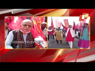 Farm Laws | Farmer Unions Stage Protest Before Pipili Toll Plaza