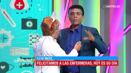 En el día de la enfermera, les tocó una revisión a Fermín Zabala y a Ernesto Moreno