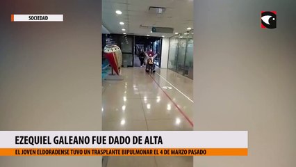 Ezequiel Galeano fue dado de alta