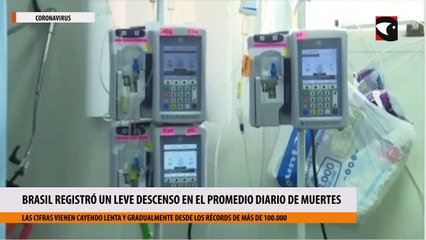 Por primera vez en 2 meses, Brasil registró un leve descenso en el promedio diario de muertes por Covid-19