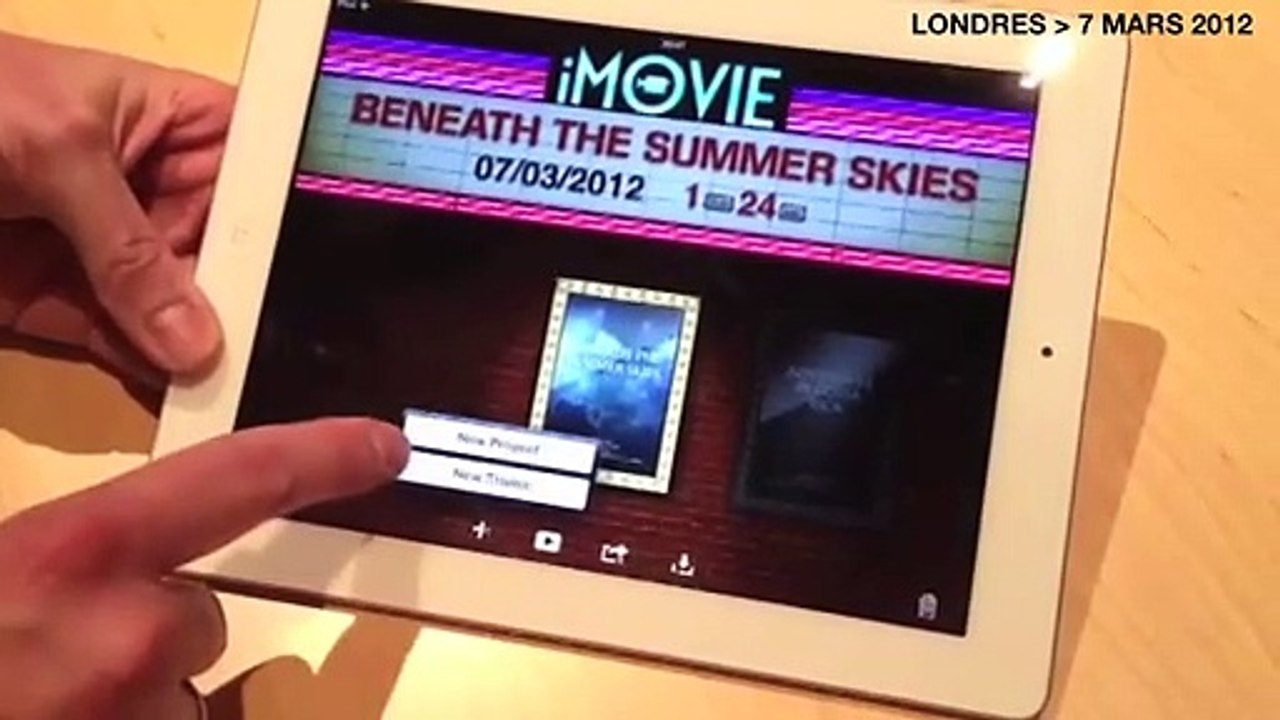 iPad 3 : iMovie