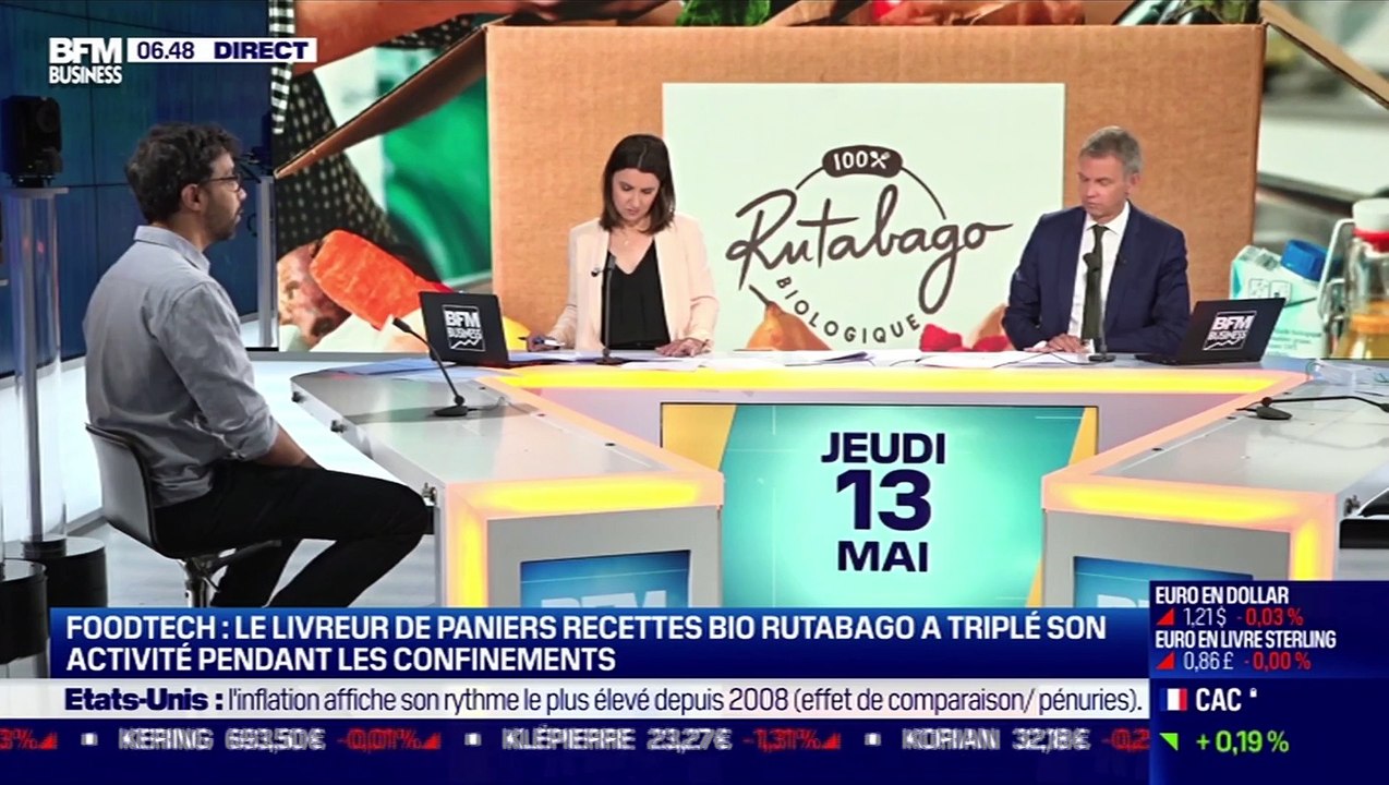 Younes El Hajjami (Rutabago) : Le livreur de paniers recettes bio Rutabaga a triplé son activité pendant les confinements - 13/05