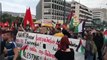 Yunanistan'da Filistin'e destek için toplanan göstericilere polis müdahalesi