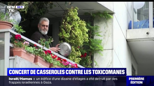Concert de casseroles dans le XIXe arrondissement de Paris contre les toxicomanes