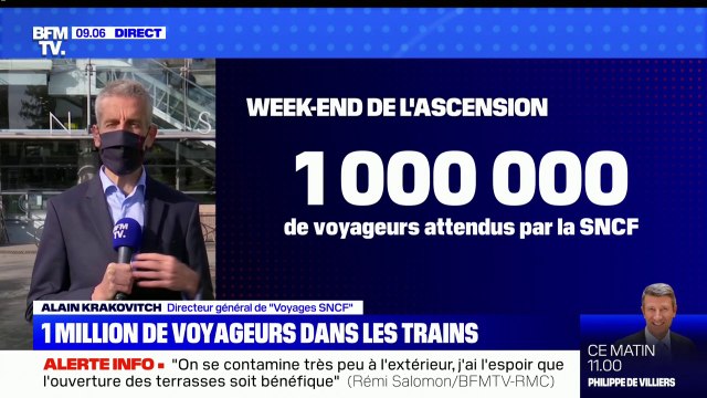 Alain Krakovicth, directeur général de Voyages SNCF : Un million de voyageurs et 250 TGV sont prévus pour le week-end de l'Ascension