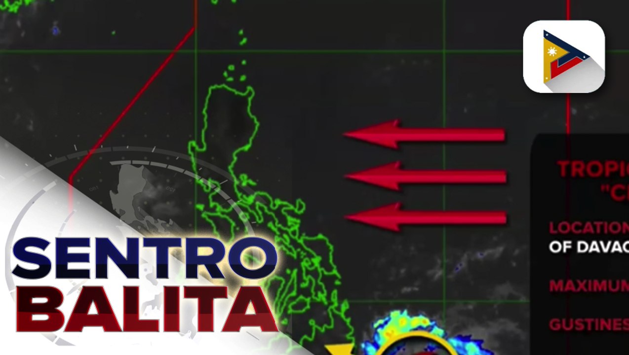 PTV INFO WEATHER: Bagyong Crising, lumakas at naging isa nang tropical storm; sentro ng bagyo, inaasahang unti-unting lalapit sa Eastern Mindanao