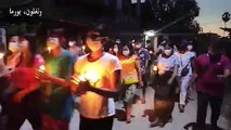 مسيرة شموع في جنوب بورما رفضاً للانقلاب