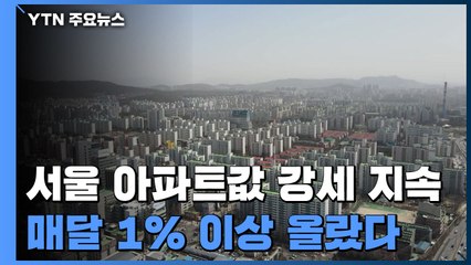 서울 아파트값 강세 지속...매달 1% 이상 올랐다! / YTN