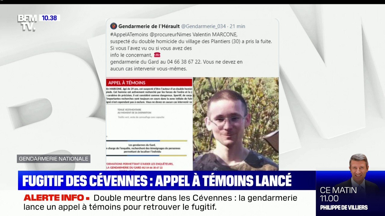 Cévennes: la gendarmerie lance un appel à témoin pour tenter de retrouver le fugitif