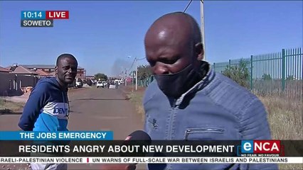 Soweto residents angry about new develoments