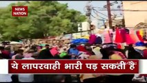 Crowd violated corona protocols in Hyderabad ahead of Eid