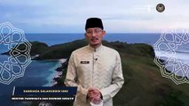 Ucapan Idulfitri dari Menparekraf Sandiaga Salahuddin Uno