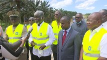 Le Ministre Gouverneur, Robert Beugré Mambé visite les chantiers du District d’Abidjan
