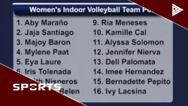 Philippine National Volleyball Federation, naglabas na ng PH Volleyball Team pool