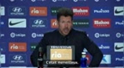 36e j. - Simeone "ému" par les chants des supporters