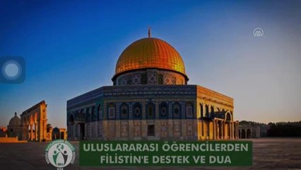 Uluslararası Öğrenci Derneği üyelerinden Filistin'e video mesajlı destek