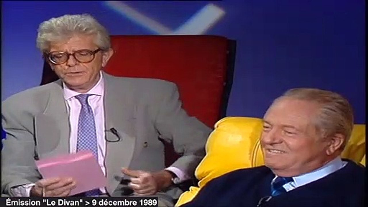 Jean-Marie Le Pen, invité du Divan d'Henry Chapier, évoque son éducation stricte (1989)