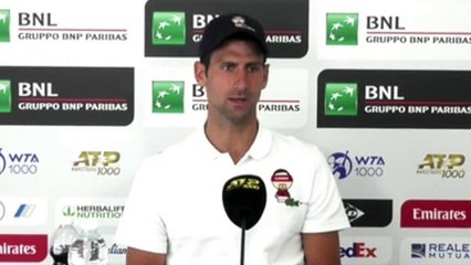 ATP - Rome 2021 - Novak Djokovic : "Special technology would be needed for the referee when playing on clay"