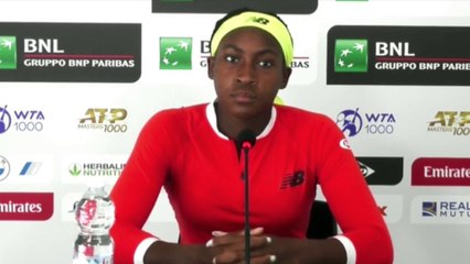 WTA - Rome 2021 - Cori Gauff : "I definitely feel I'm more confident on the court in my shots and my decisions"