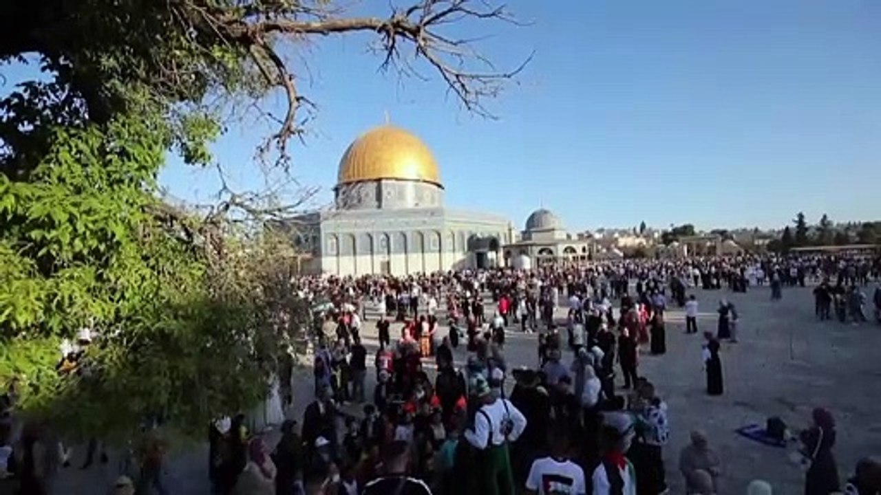 Gebete für gaza am muslimischen eidfest