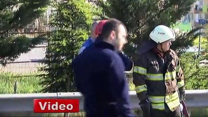 Sıvı oksijen yüklü tır devrildi
