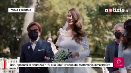 Bari, organizzato matrimonio dimostrativo con balli e musica: "Sposarsi in sicurezza? Si Può"