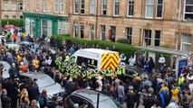 Glasgow deportation raid - People of Glasgow protest deportation raid