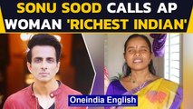 Sonu Sood hails blind AP woman as 'a true hero'| Donates 5 months' pension Rs.15000| Oneindia News