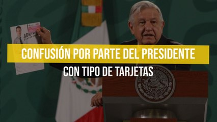 Confusión por parte del presidente con tipo de tarjetas