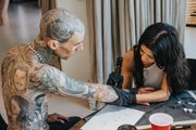 Kourtney Kardashian Gave Travis Barker a Tattoo