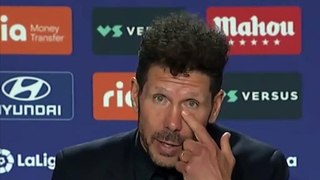 Football - Liga - Diego Simeone press conference after Atletico Madrid 2-1 Real Sociedad