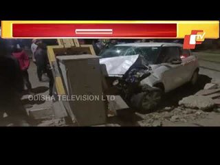 2 Injured As Car Rams Into Track Near Rail Crossing In Bolangir