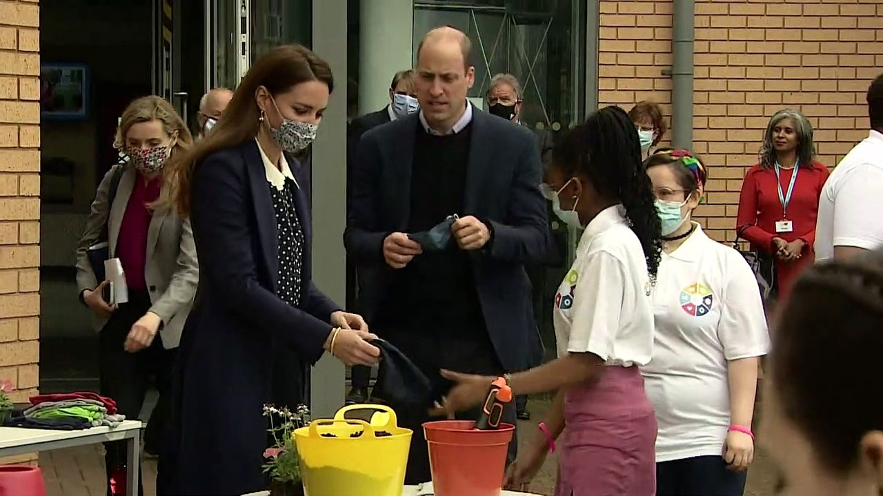 Prince William and Kate get active in Wolverhampton