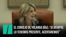 Yolanda Díaz recuerda unas palabras de su padre y lanza un consejo