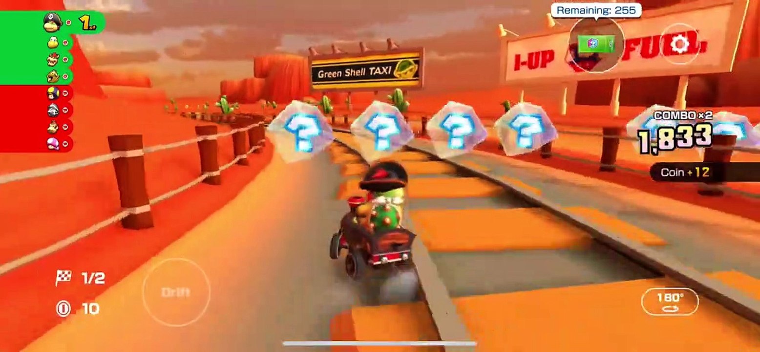 Barrel Train Kart Gameplay - Mario Kart Tour (Bowser vs. DK Tour Token Shop Reward)