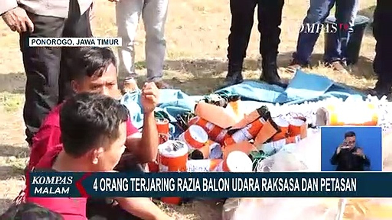 4 Orang Terjaring Razia Balon Udara Raksasa dan Petasan Jumbo