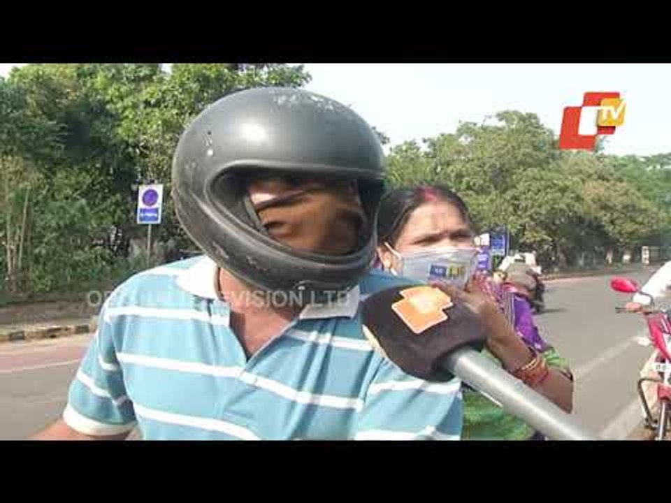 Pillion Riders Spotted Without Helmets In Bhubaneswar