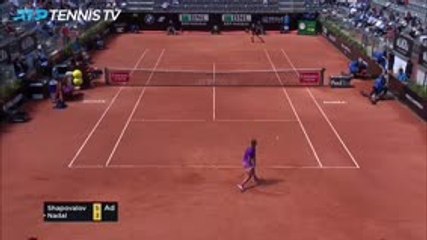 Nadal fights back against spirited Shapovalov to reach Rome quarters