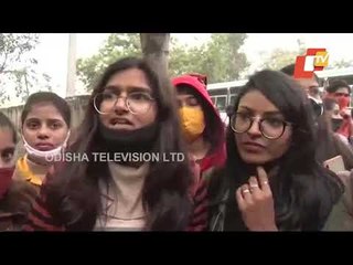 Students In Gurugram Block Road Demanding Cancellation Of Exams